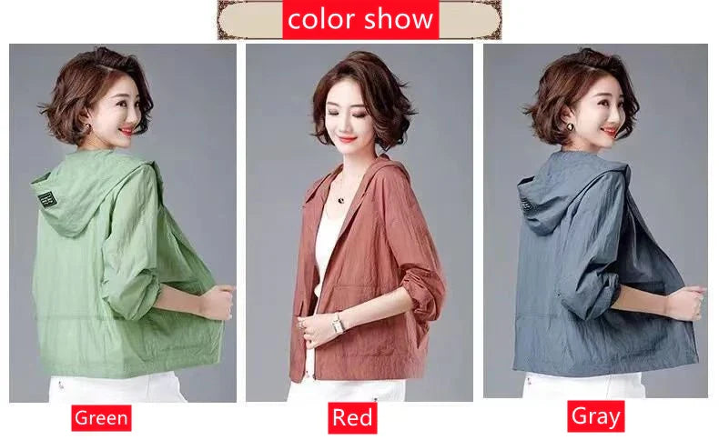 Fashion Summer Women's Hooded Jacket