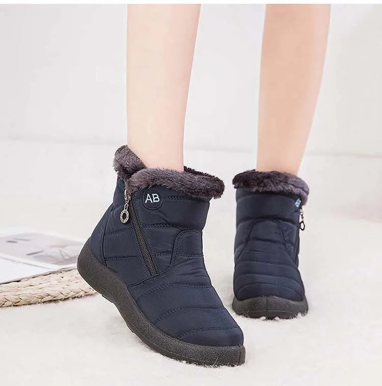 Women's Waterproof Winter Boots with Soft Fur | Alfadarling