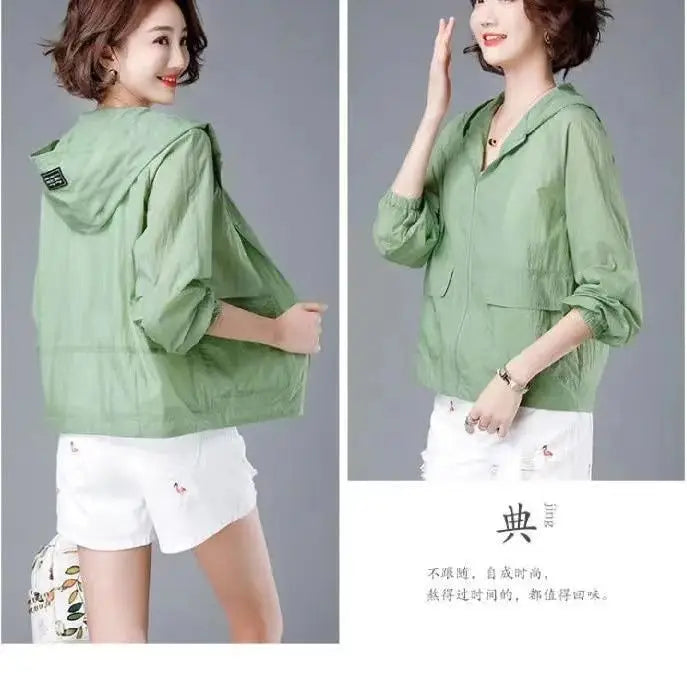 Fashion Summer Women's Hooded Jacket