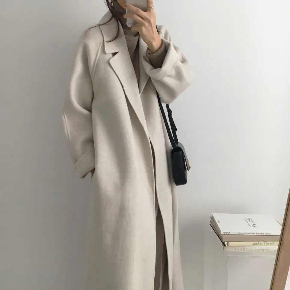 French Lazy Style Woolen Coat