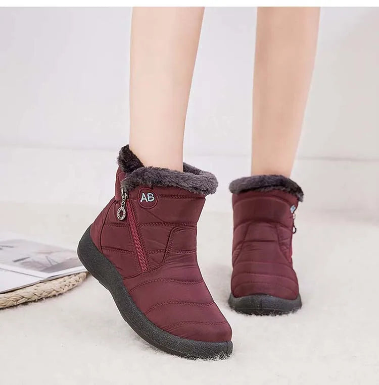 Women's Waterproof Winter Boots with Soft Fur | Alfadarling