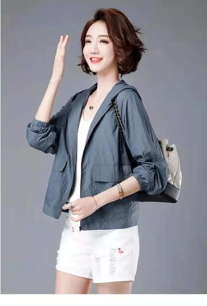 Fashion Summer Women's Hooded Jacket