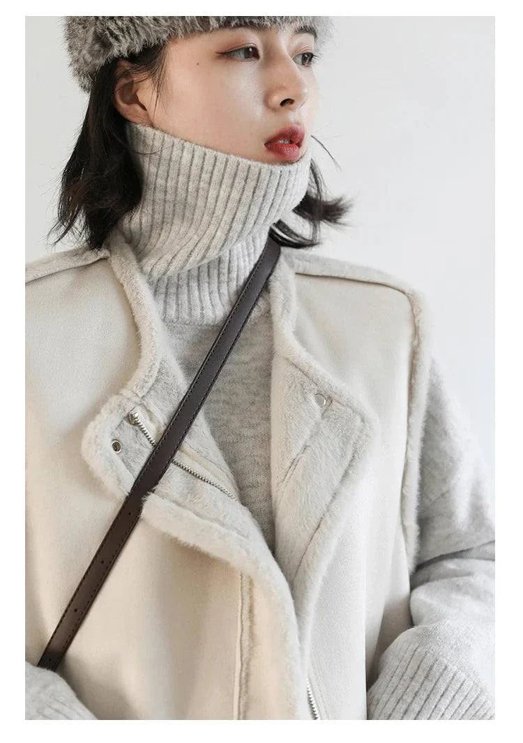 Women's Sweater - Loose Turtleneck Pullover Knitwear