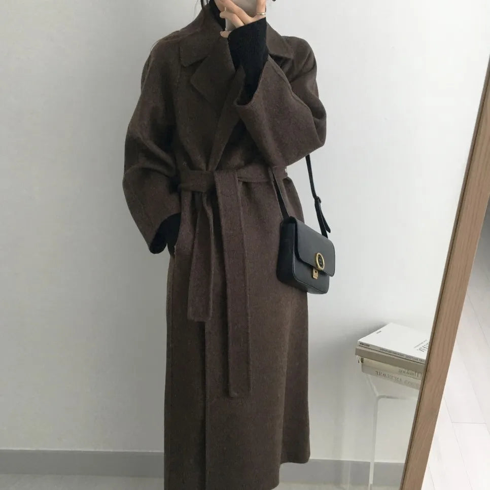 French Lazy Style Woolen Coat