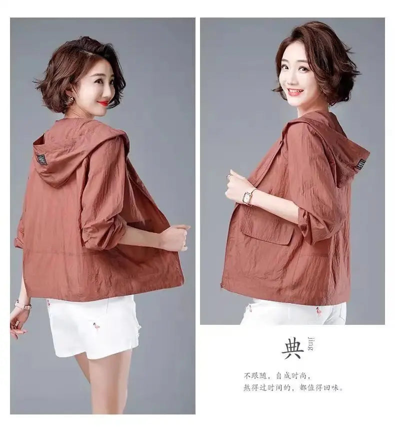 Fashion Summer Women's Hooded Jacket