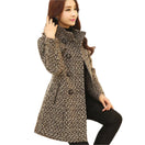 Switch Elegant Women&#39;s Plaid Wool Blend Coat 1 image