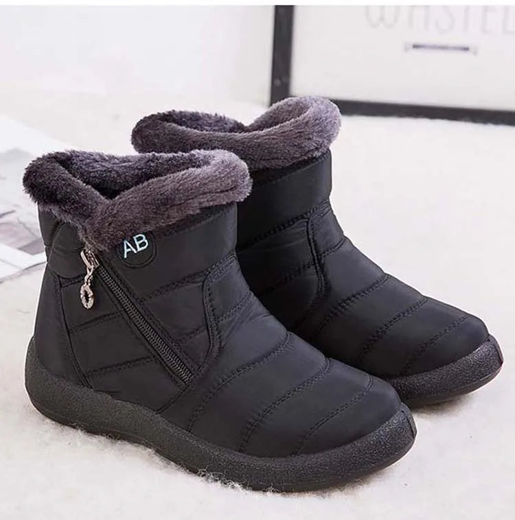 Women's Waterproof Winter Boots with Soft Fur | Alfadarling