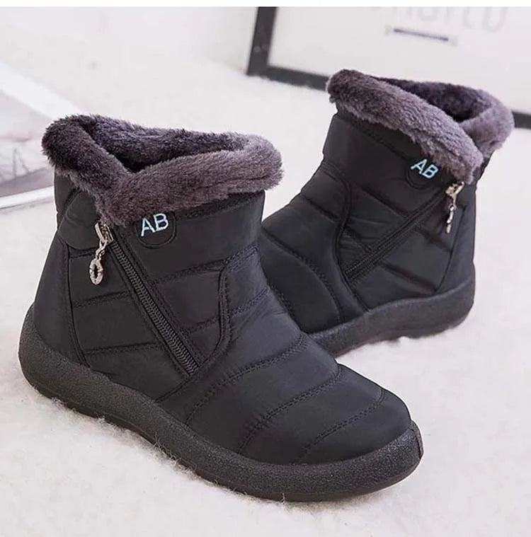 Women's Waterproof Winter Boots with Soft Fur | Alfadarling