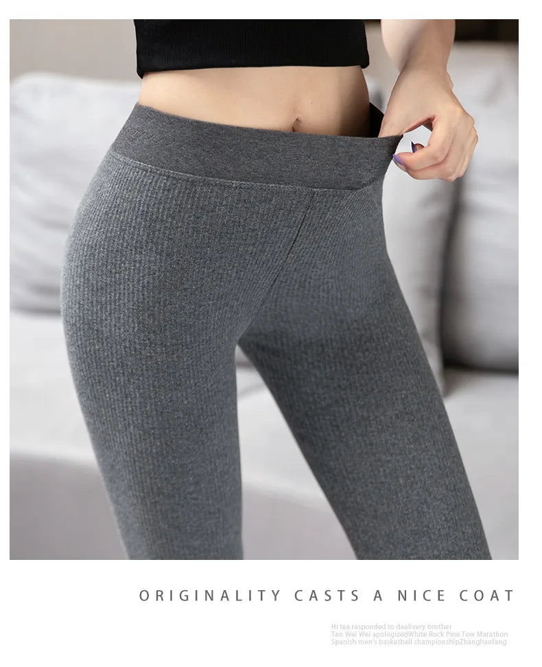 Ribbed High Waist Leggings for Women