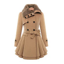 Switch Women&#39;s Winter Slim Long Wool Sherpa Coat 1 image