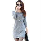 Switch Women’s Long Sleeve Knitted Sweater Dress 1 image