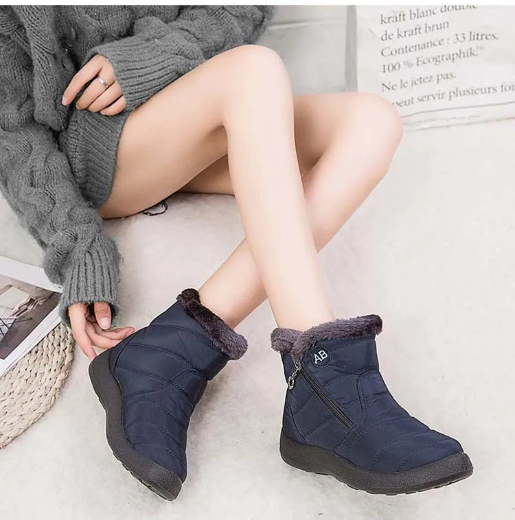 Women's Waterproof Winter Boots with Soft Fur | Alfadarling