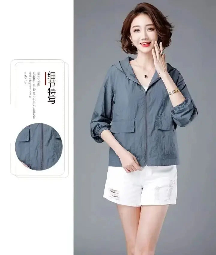 Fashion Summer Women's Hooded Jacket