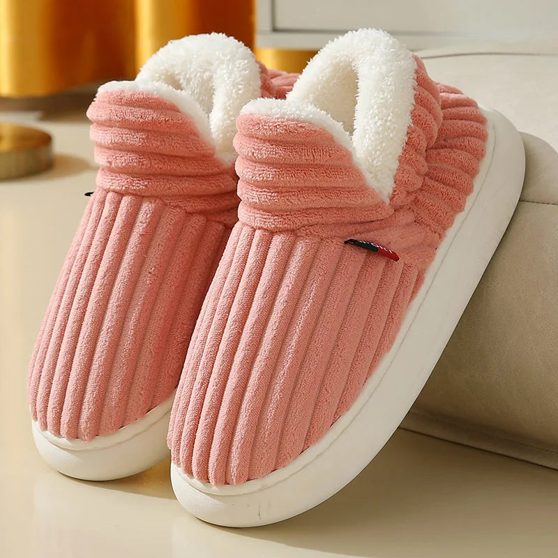 Evshine Women’s Plush Furry Winter Slippers