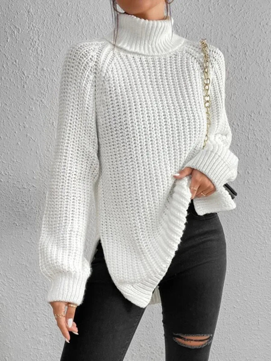 Elegant Oversized Winter Turtleneck Sweater