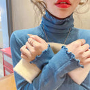 Switch Rimocy Fold Turtleneck Sweater - High Elastic Solid Color 1 image