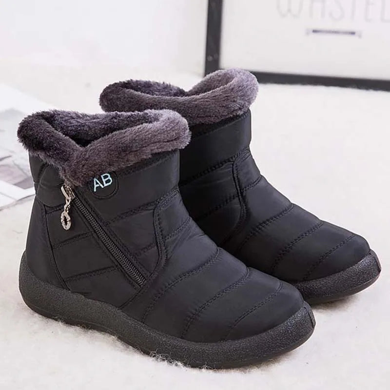 Women's Waterproof Winter Boots with Soft Fur | Alfadarling