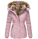 Switch Winter Warm Wool Collar Cotton Coat for Women 2 image