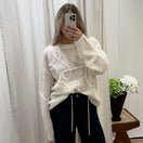 Switch Women&#39;s Solid Color Long Sleeve Knitted Sweater | Alfadarling 2 image