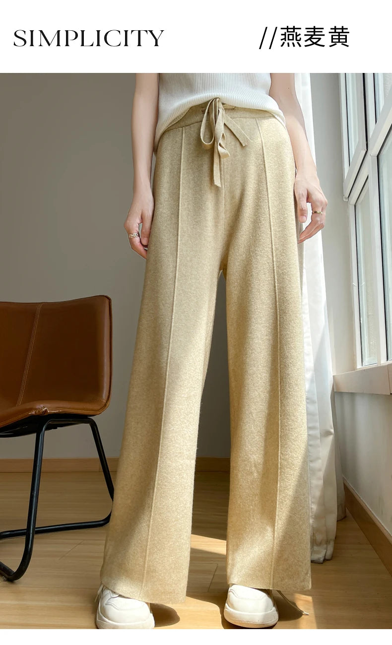 Women's High-Waist Cashmere Sports Pants