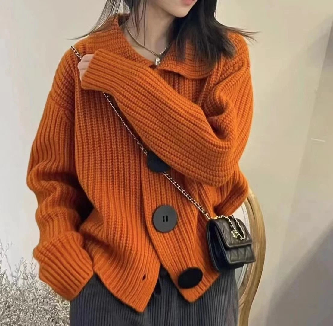 Cozy Chunky Knit Cardigan Jacket for Women