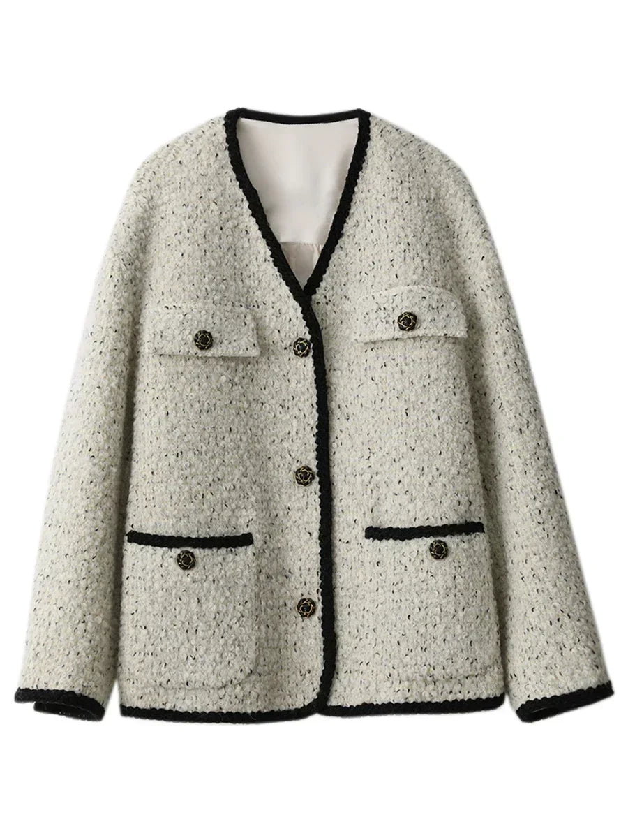 CHIC VEN Women's Woolen Coat - Autumn Winter