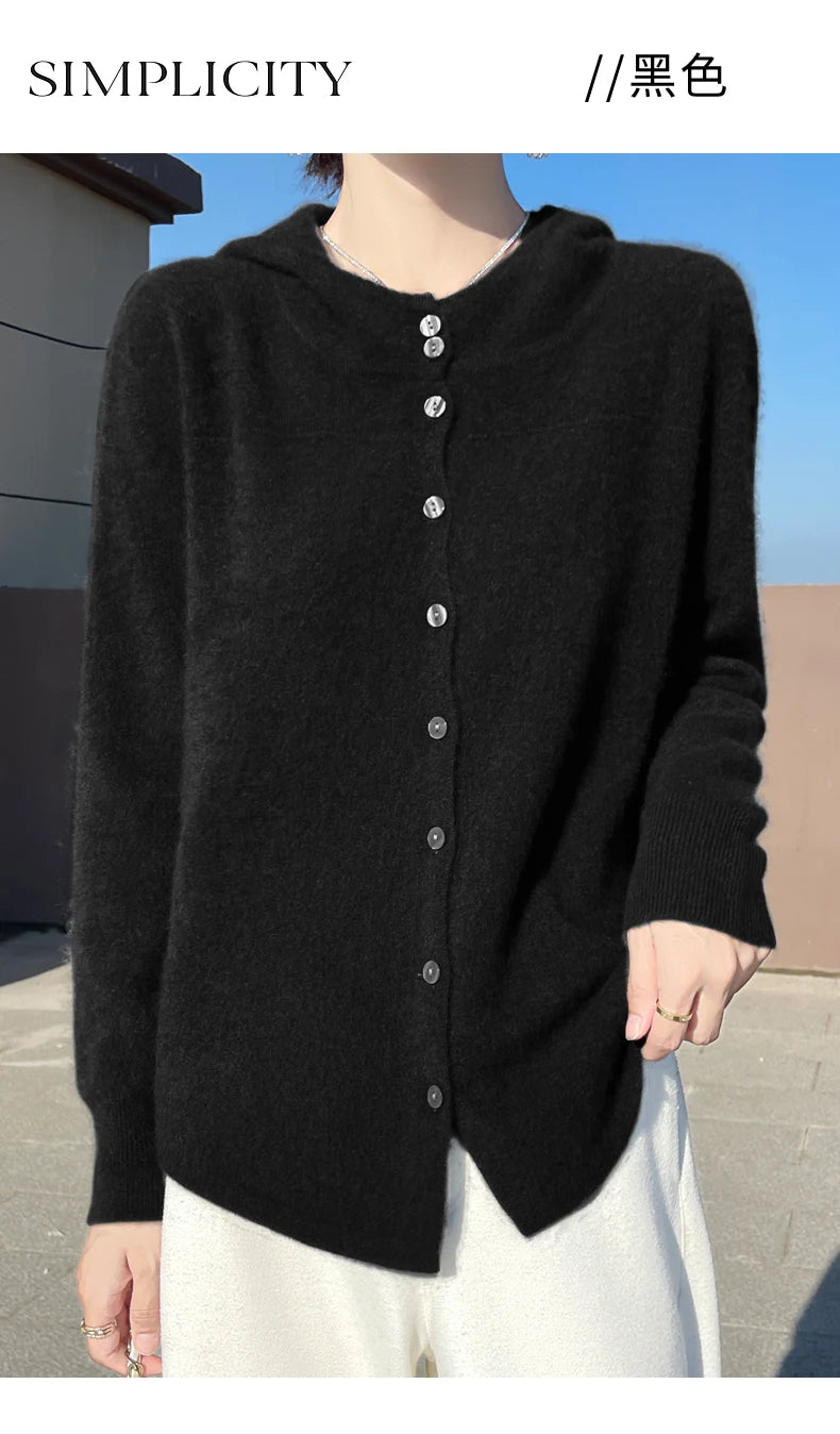 Fall/Winter  Women's Pure Wool Cardigan