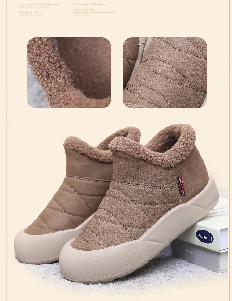 Warm Waterproof Plush Snow Boots for Women