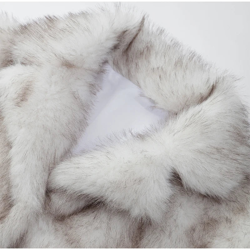 Fashion Warm Fluffy Faux Fur Coat