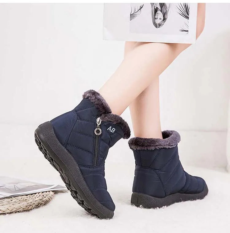 Women's Waterproof Winter Boots with Soft Fur | Alfadarling