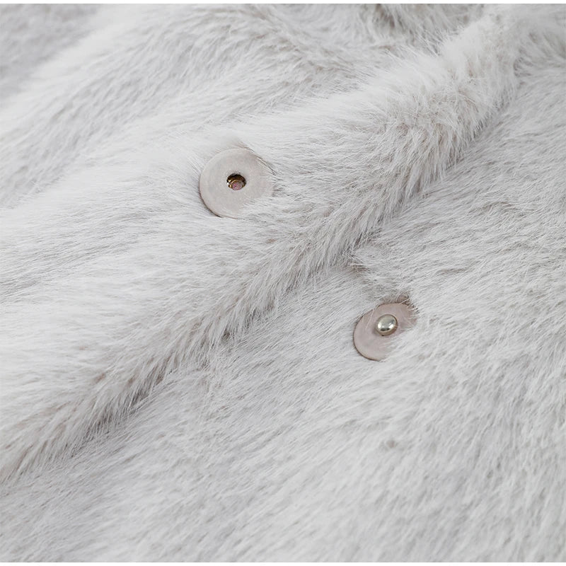 Fashion Warm Fluffy Faux Fur Coat