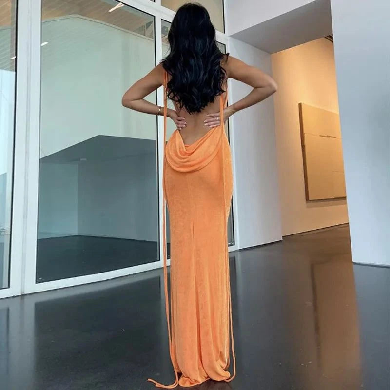 Dulzura Backless Maxi Dress