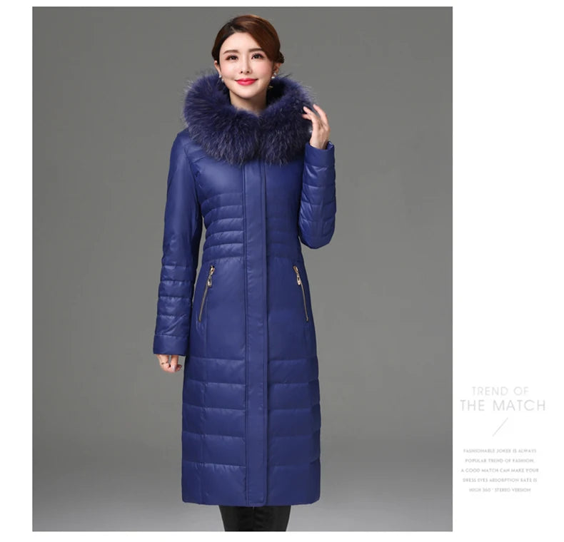 Shengyu Boya Over-The-Knee Long Down Jacket