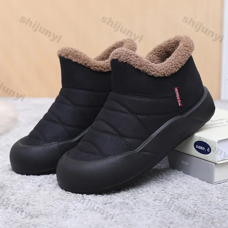 Warm Waterproof Plush Snow Boots for Women