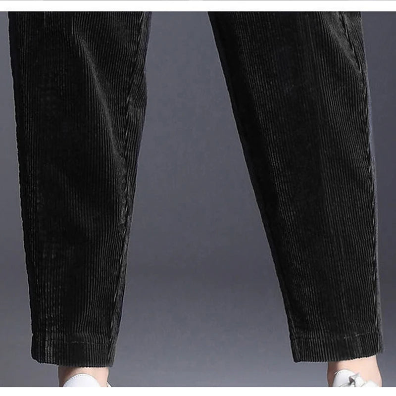 Plush Thick Casual Corduroy Pants for Women