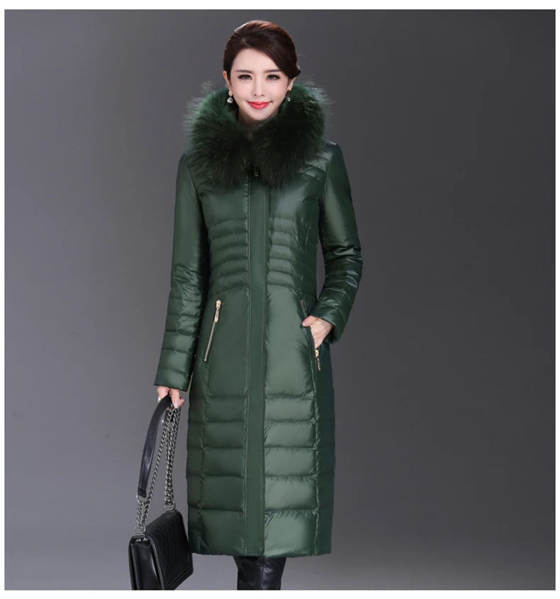 Shengyu Boya Over-The-Knee Long Down Jacket