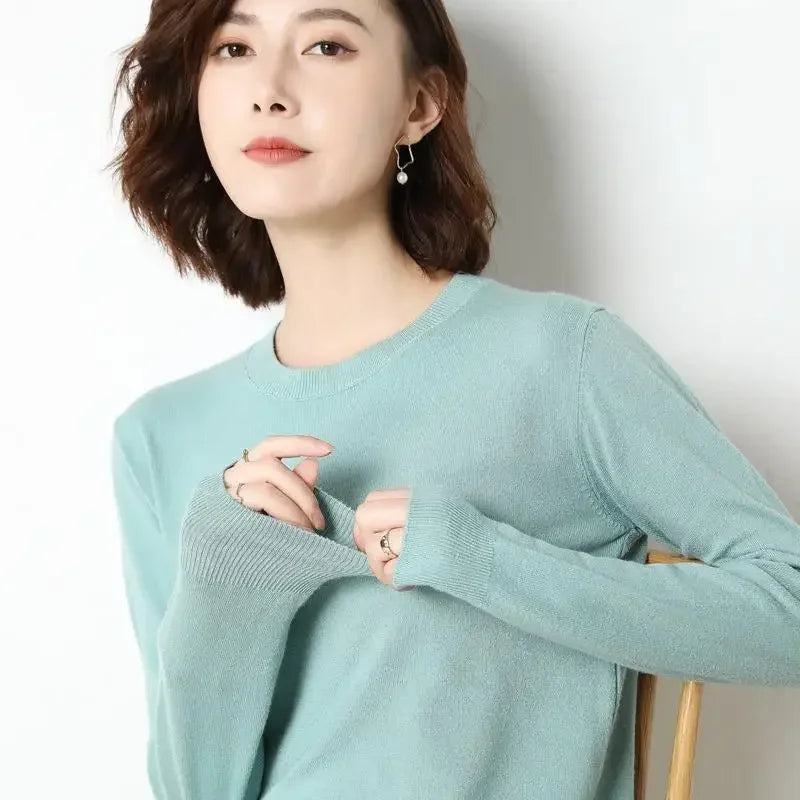 O-Neck Long Sleeve Women’s Sweater