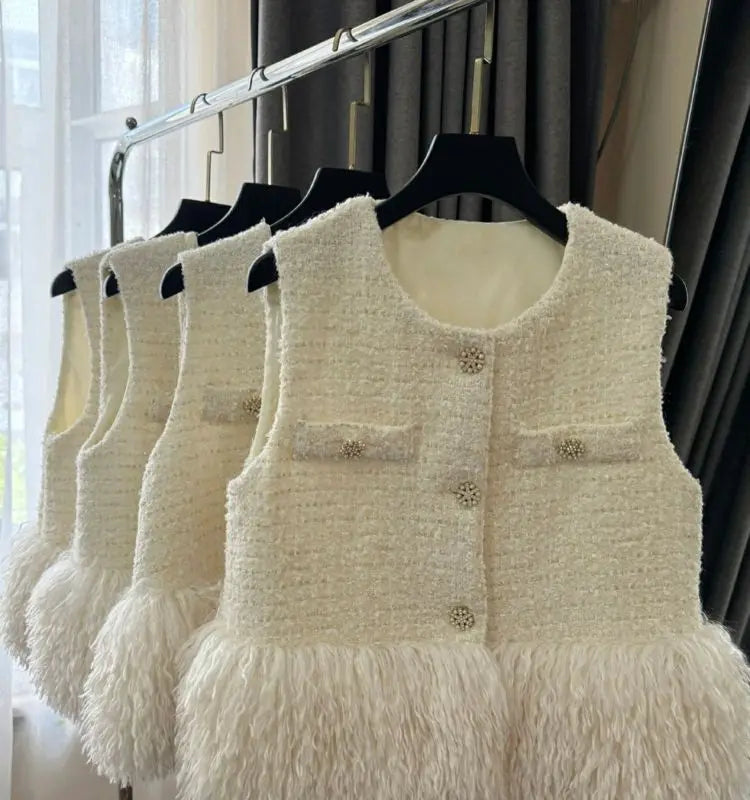 Wool Vest Jacket for Women