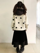 Switch Round Neck Pullover with Polka Dot Pockets for Women 2 image