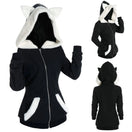 Switch Women’s Cat Ears Hooded Plush Sweatshirt 1 image