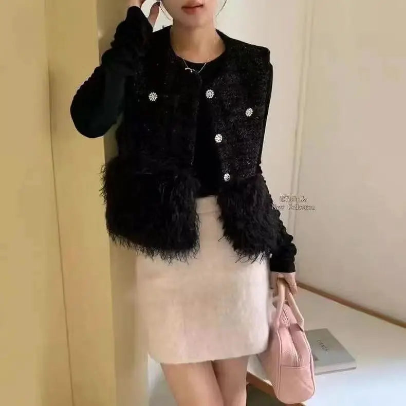 Wool Vest Jacket for Women