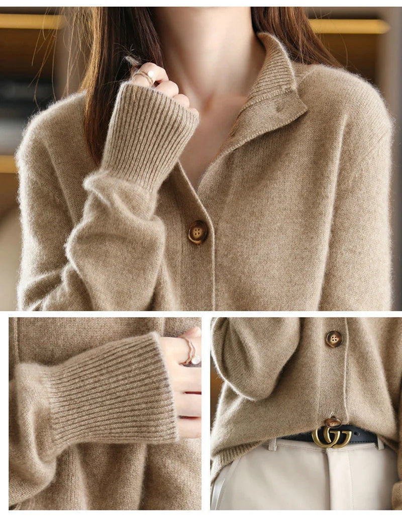 Elegant Vintage Knitting Cardigan for Women