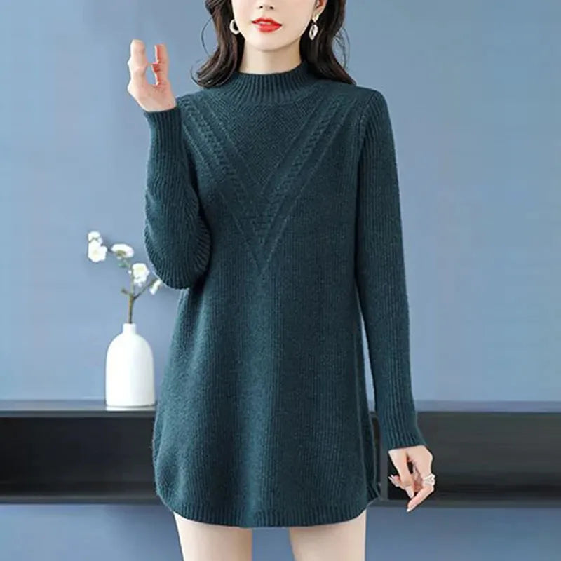 Large Size Women's Autumn Winter High-End Wool Sweater