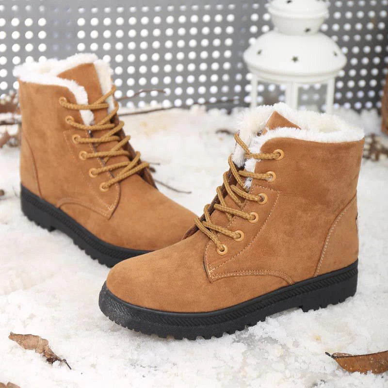 Cozy Snow Plush Platform Boots for Women