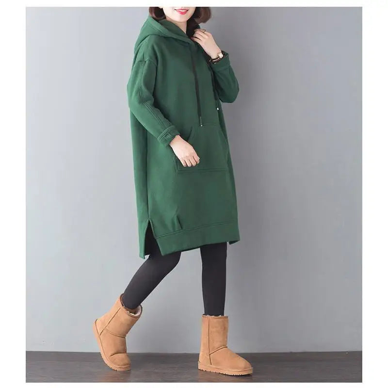 Autumn Winter Thick Hoodies Sweatshirts for Women