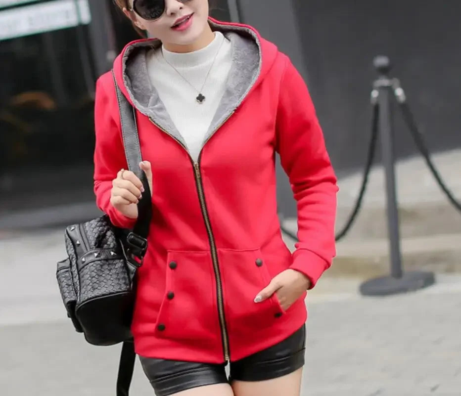 Women Hoodies Sweatshirt Casual Coat