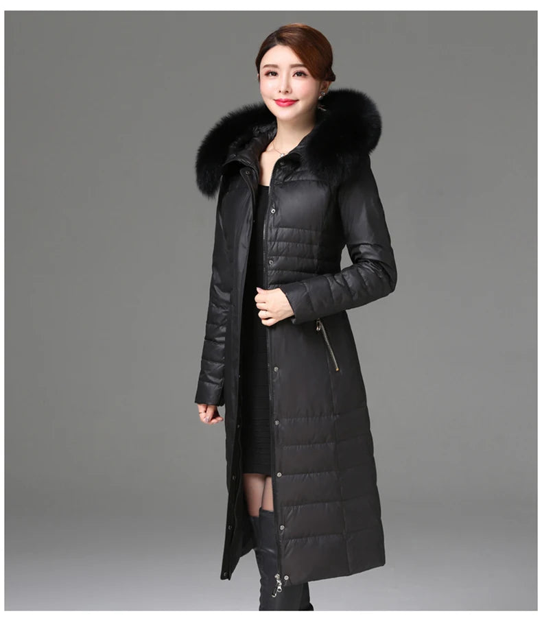 Shengyu Boya Over-The-Knee Long Down Jacket