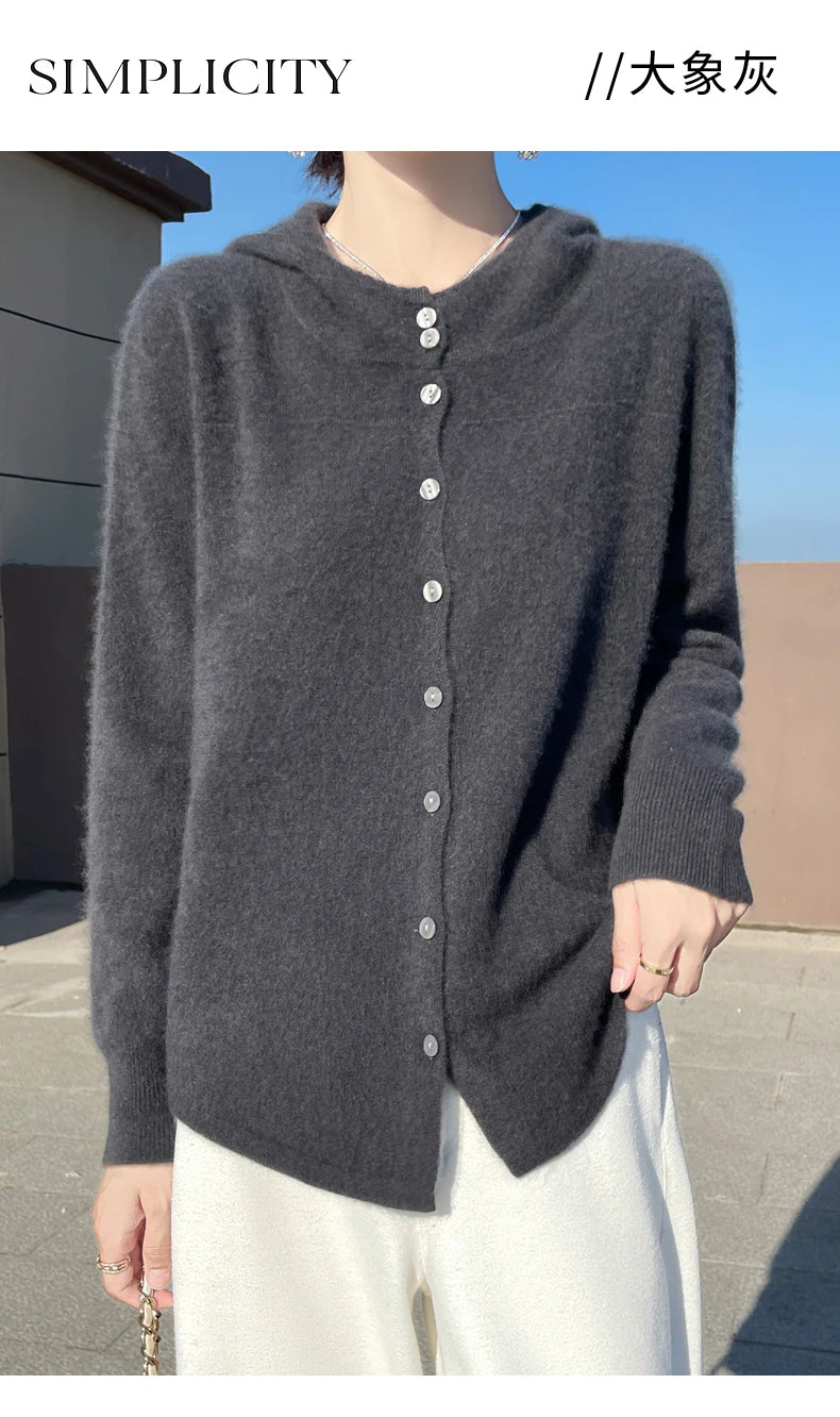 Fall/Winter  Women's Pure Wool Cardigan