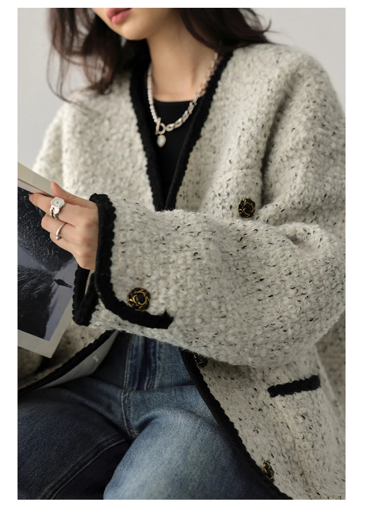 CHIC VEN Women's Woolen Coat - Autumn Winter