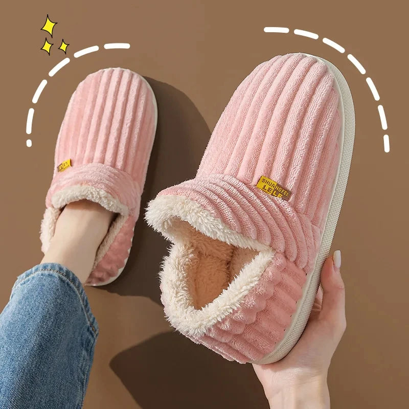 Evshine Women’s Plush Furry Winter Slippers